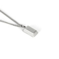 Custom Gold Brick Bar Bullion Personalize Necklace